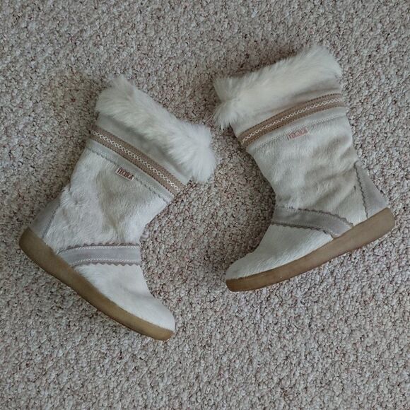 Tecnica white goat fur winter boots size 36.5 - Picture 2 of 8